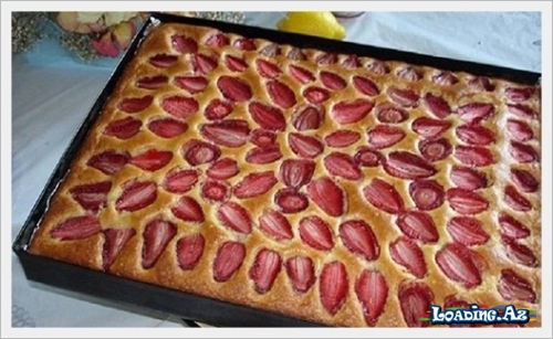 Ən tez hazırlanan, ən dadlı, ən asan, ən ucuz çiyələk piroqu - Sun.Az