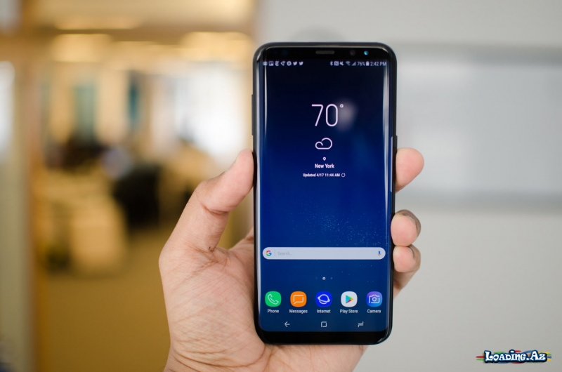 Galaxy S8 yanma, əyilmə və cızılma testində