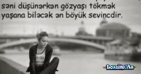 Heç kim anlamır dərdimi,çünki bilmir düşündüklərimi