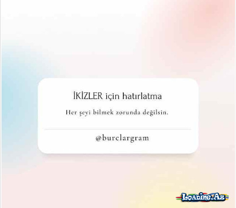 Bürclər üçün xatırlatma - Sun.Az