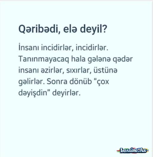 Heç kim anlamadı məni 💙