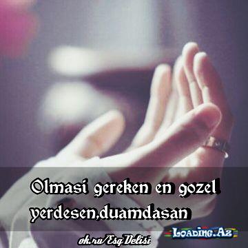 Olması gərəkən ən gözəl yerdəsən.. Duamdasan..🤲♥️ - Sun.Az