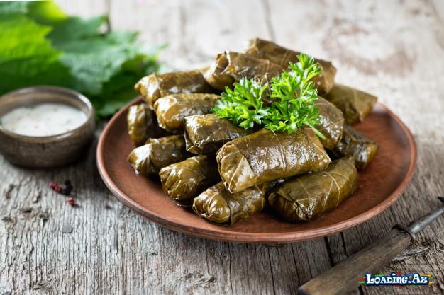 Ətsiz, Bol Göyərtili Yarpaq Dolması