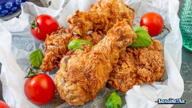 Ev Şəraitində KFC-dəki Kimi Qızardılmış Toyuq