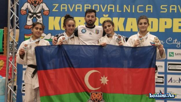 Azərbaycan cüdoçuları Sloveniyada 8 medal qazanıb - Sun.Az