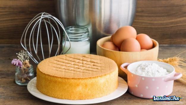 Tortlarınız Üçün İdeal Şifon Biskvit
