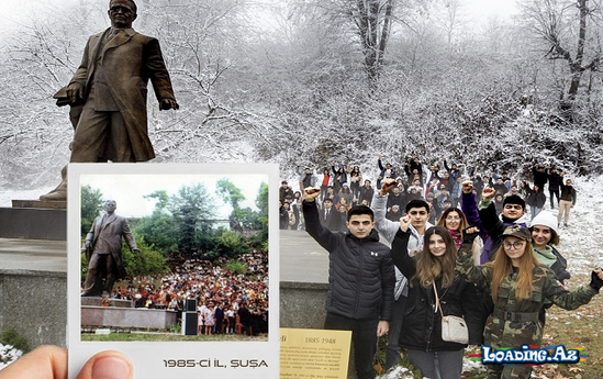 Şuşada 37 il öncə çəkilən fotonu təkrarladılar - Sun.Az