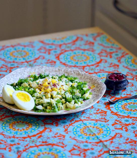 Nərgizə Bənzər Yumurta Salatı (Nergisleme) - Sun.Az