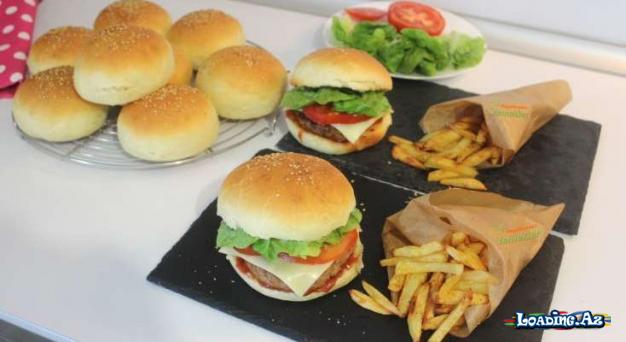 Hamburgeri evdə hazırlayın – RESEPT