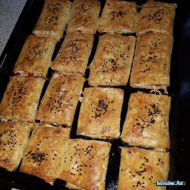Hazır lavaşda asan börək - Sun.Az