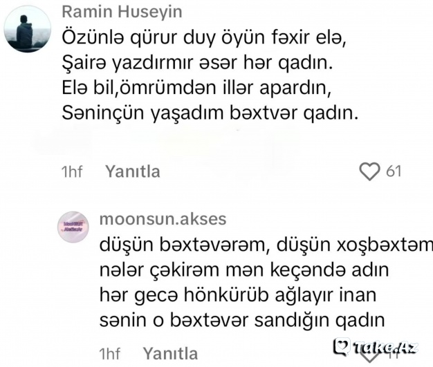 Şeirlə cavab