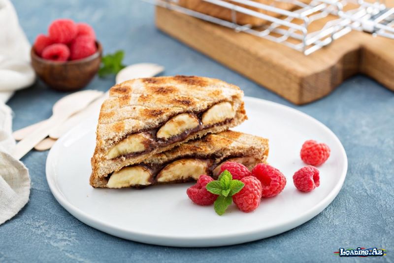 Bananlı, şokoladlı tost - Sun.Az