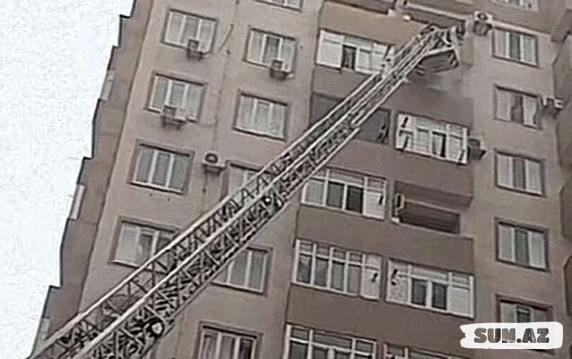 Xırdalanda çoxmərtəbəli binada yanğın - Yenilənib