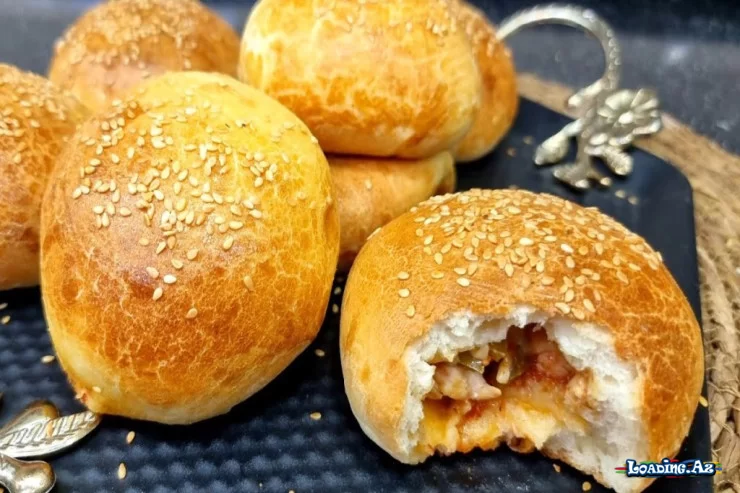 Toyuq filesindən hazırlanan içlikli bulka resepti - Mütləq hazırlayın - Sun.Az