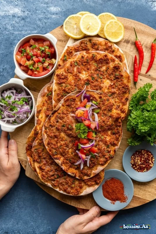 *Lahmacun resepti (Türk pizzası)*🍕 - Sun.Az