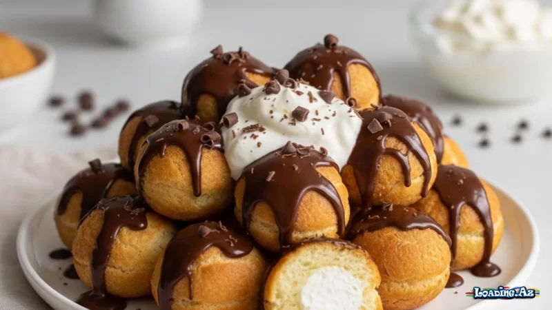 3 inqredientli yalançı profiterol - Sun.Az
