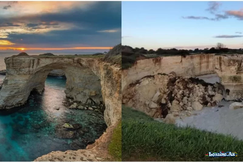 Məşhur "Sevgililər tağı" uçdu - Sun.Az