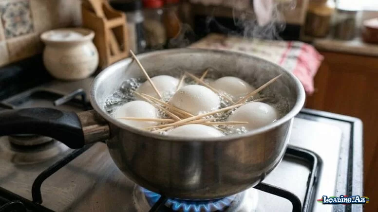 Yumurta qaynadarkən suya diş çöpü atmağın faydaları - Sun.Az