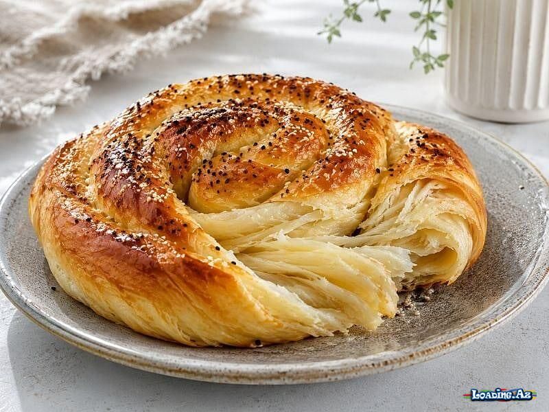 Tel-tel ayrılan yağlı çörək resepti